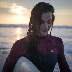 Produits populaires -Sports Nautiques Boutique combinaison surf femme saint jacques wetsuits lisa backzip bordeaux 4 3mm 2023 1