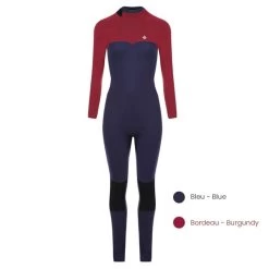 Combinaison Surf Femme Saint Jacques Wetsuits Lisa BackZip Bordeaux 4/3mm 2023 -Sports Nautiques Boutique combinaison surf femme saint jacques wetsuits lisa backzip bordeaux 4 3mm 2023 6
