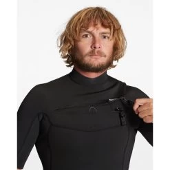 Billabong Shorty Surf Homme Absolute FrontZip Noire 2/2mm 2023 -Sports Nautiques Boutique combinaison surf homme absolute backzip noire 32mm 5