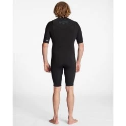 Billabong Shorty Surf Homme Absolute FrontZip Noire 2/2mm 2023 -Sports Nautiques Boutique combinaison surf homme absolute backzip noire 32mm 6