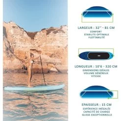Paddle Gonflable WATTSUP BREAM 10'6" Avec Siege Et Pagaie Convertible Kayak -Sports Nautiques Boutique paddle gonflable wattsup bream 10 6 avec siege et pagaie convertible kayak 5