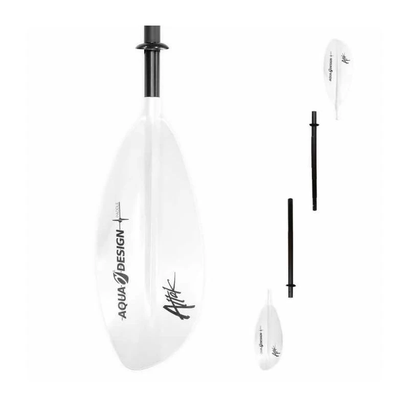 Pagaie Kayak Aquadesign Aluminium 4 Parties Attack 220cm Blanc 1 Pagaie Kayak Aquadesign Aluminium 4 Parties Attack 220cm Blanc