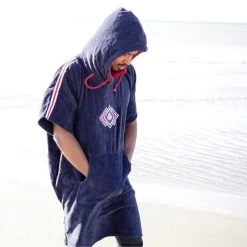 Poncho Surf Adulte Saint Jacques Wetsuits Duo Blue Line