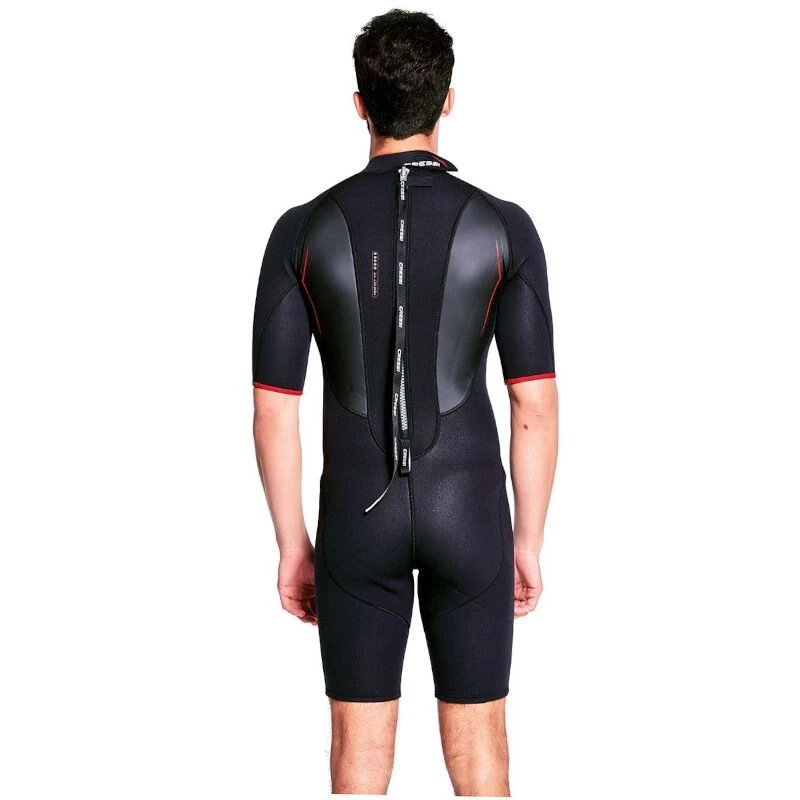 Shorty Homme Cressi Altum Noir/Rouge 3mm 3 Shorty Homme Cressi Altum Noir/Rouge 3mm – Image 3