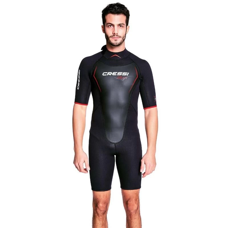 Shorty Homme Cressi Altum Noir/Rouge 3mm 1 Shorty Homme Cressi Altum Noir/Rouge 3mm